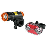 Juego de 2 linternas led delantera 100lm y trasera para bicicleta truper..